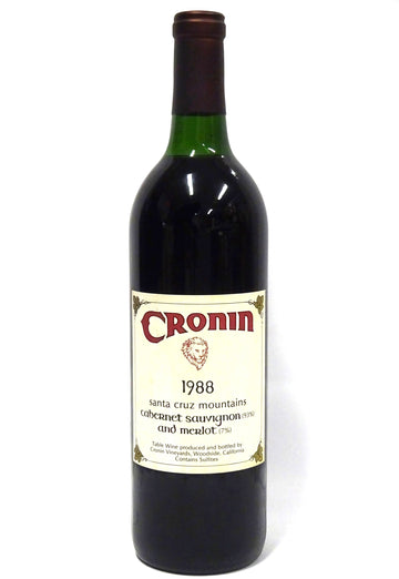 Cronin 1988 Santa Cruz Mountains Cabernet Sauvignon/Merlot